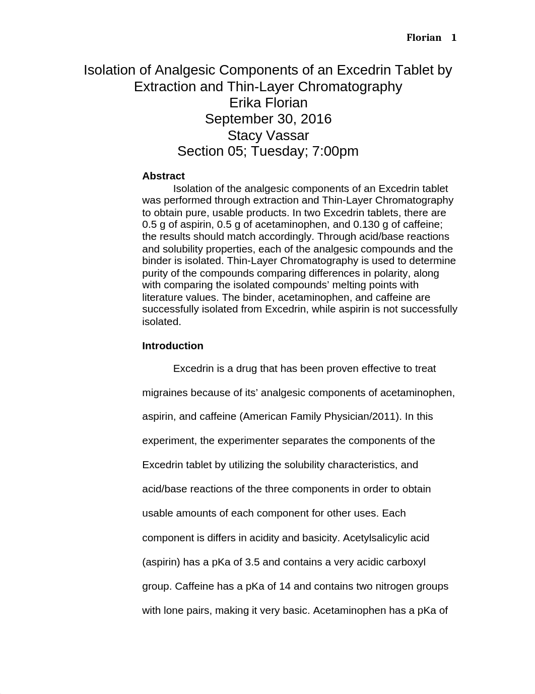 Organic Chem Lab Report Exp. 4.docx_da2pft06lr1_page1