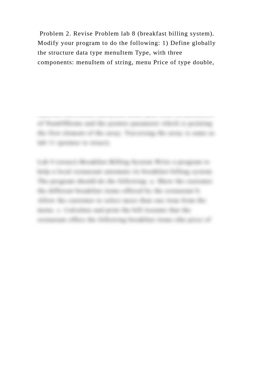 Problem 2. Revise Problem lab 8 (breakfast billing system). Modify yo.docx_da2vmfem3ke_page2