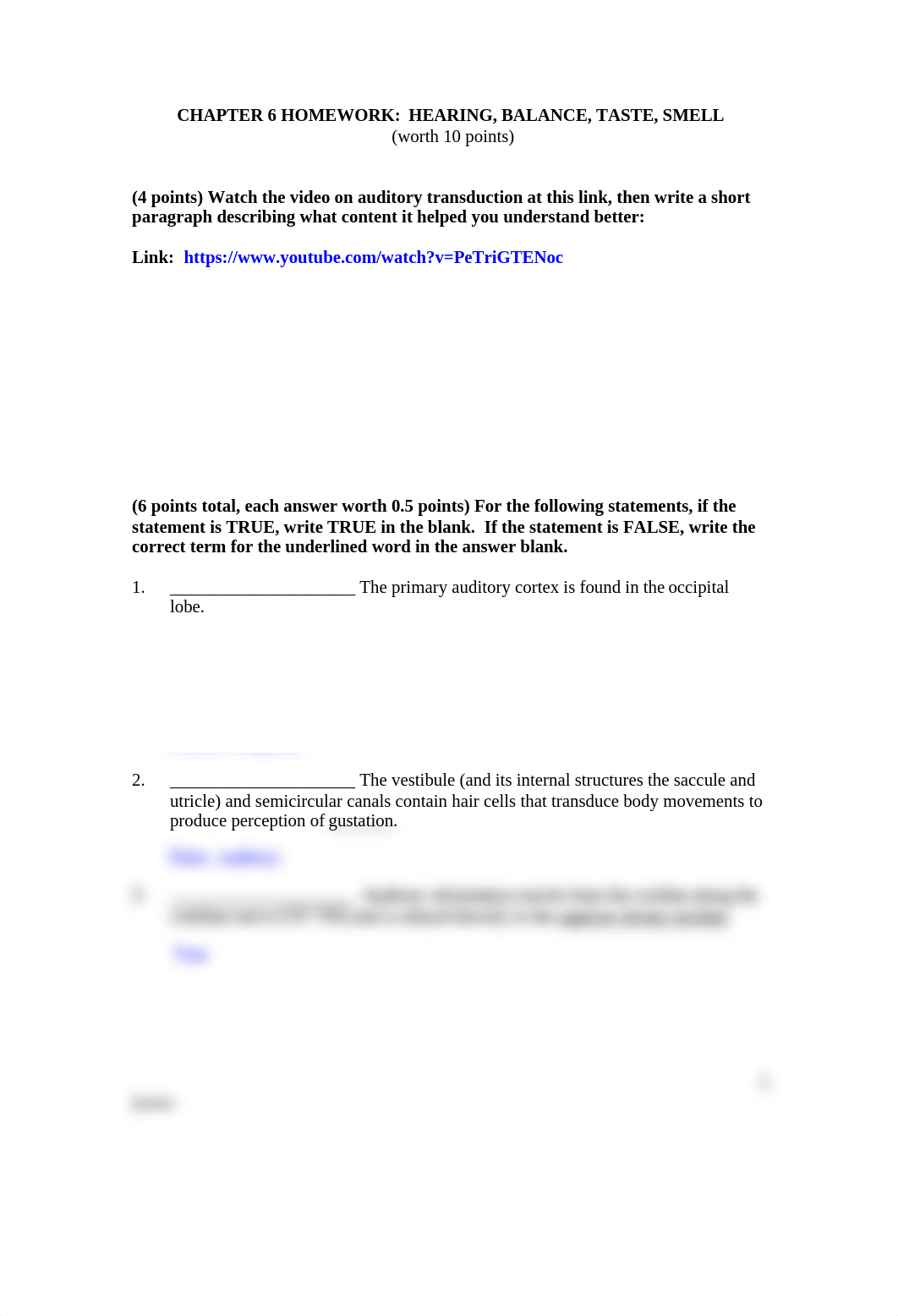 _Rola Hussein - Homework Chapter 6 Hearing Balance Taste Smell (1).docx_da2y8dcejj9_page1