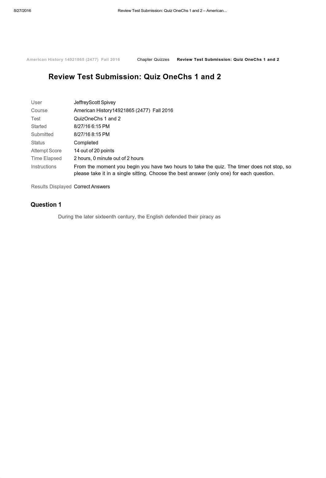 Review Test Submission_ Quiz One--Chs 1 and 2 - American._da3hp6kn6lk_page1