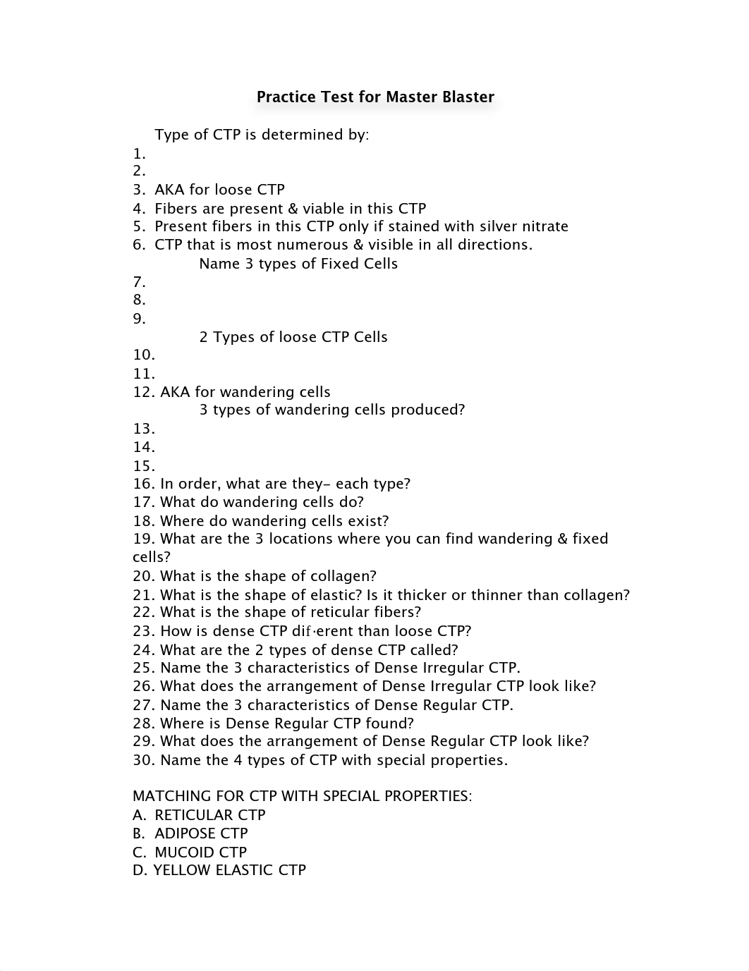 ANAT 1503 Practice Test for Master Blaster_da3hpiyhgtv_page1