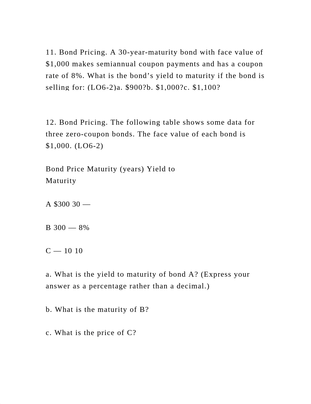 11. Bond Pricing. A 30-year-maturity bond with face value of $1,000 .docx_da42zfc6fcl_page2