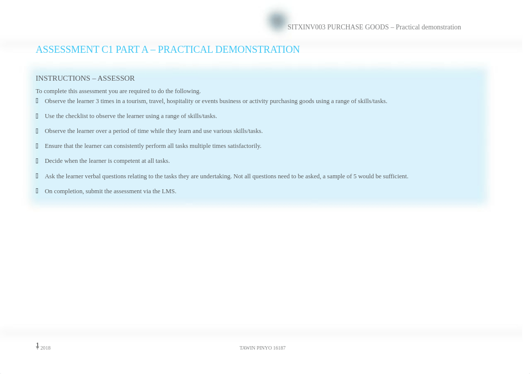 SITXINV003_Assessment_C1_Part_A_Practical_demo_ANSWER_V1-0.docx_da45pmkijnz_page1