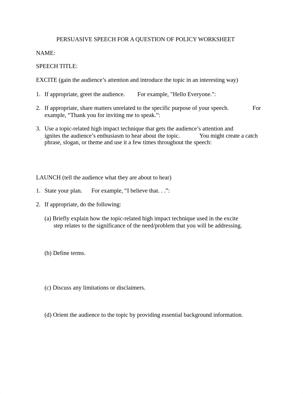 PERSUASIVE SPEECH FOR A QUESTION OF POLICY WORKSHEET 2020.docx_da49rxgx3w4_page1