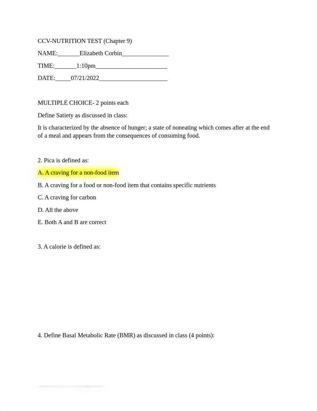 BIO-1030 Exam #6 Energy Balance & Healthy Weight.docx_da4fqn8yo24_page1