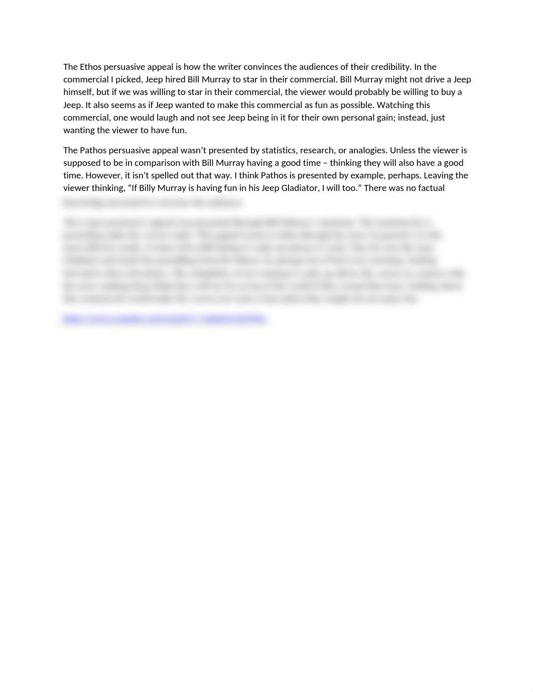 The Ethos persuasive appeal is how the writer convinces the audiences of their credibility.docx_da4pr6h7u7v_page1