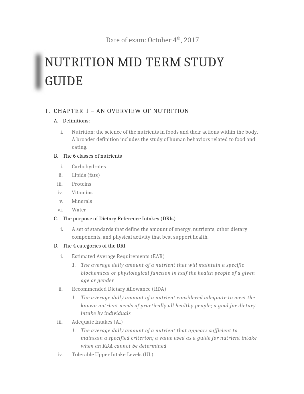 nutrition 251 midterm study guide.docx_da4puu4x98d_page1