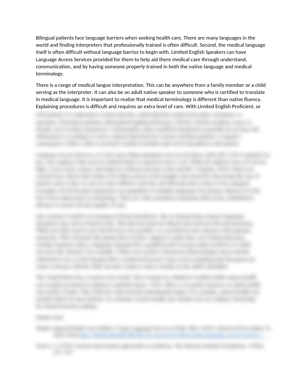 Bilingual patients face language barriers when seeking health care.docx_da59yutg2us_page1