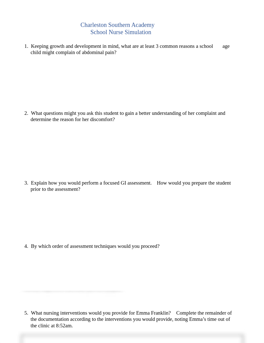 School Nurse SIM Answer Sheet.docx_da5xfsqzoax_page1