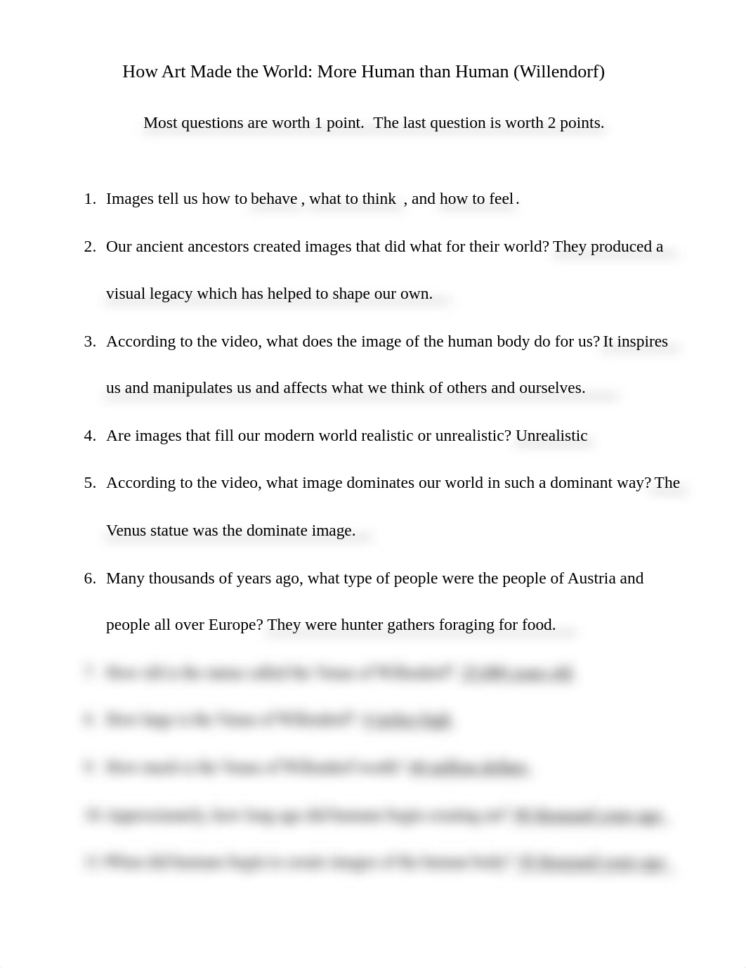 New - How Art Made the World - Willendorf - Prehistory - Questions.docx_da62pvhk696_page1