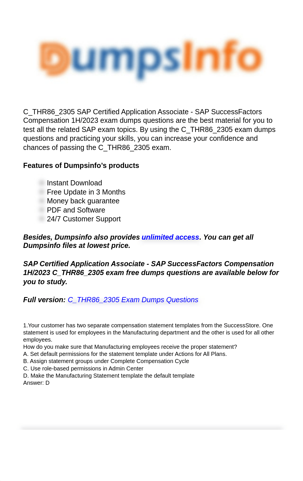 SAP C_THR86_2305 Exam Training Questions.pdf_da63hziouuz_page1