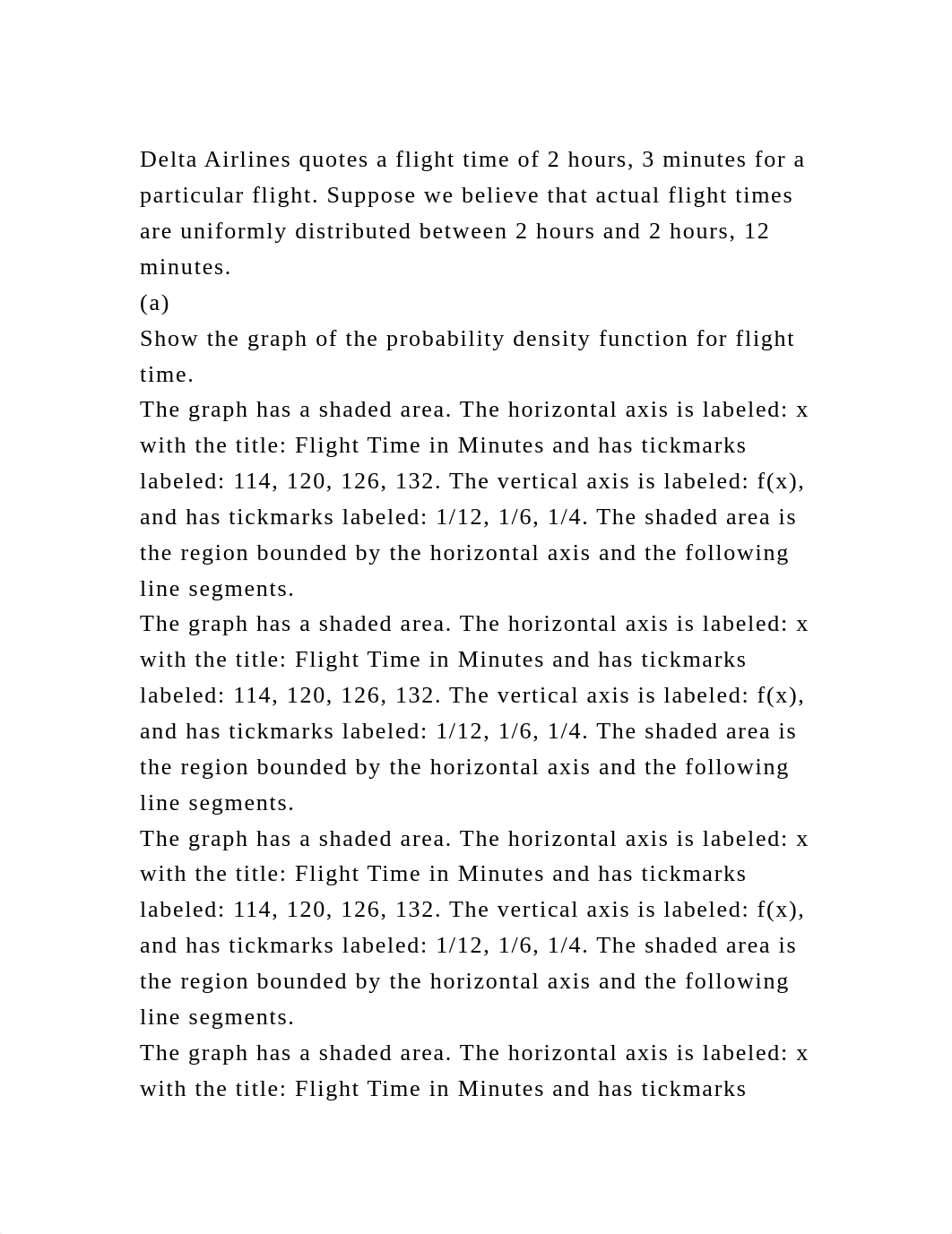 Delta Airlines quotes a flight time of 2 hours, 3 minutes for a part.docx_da767w6dot4_page2