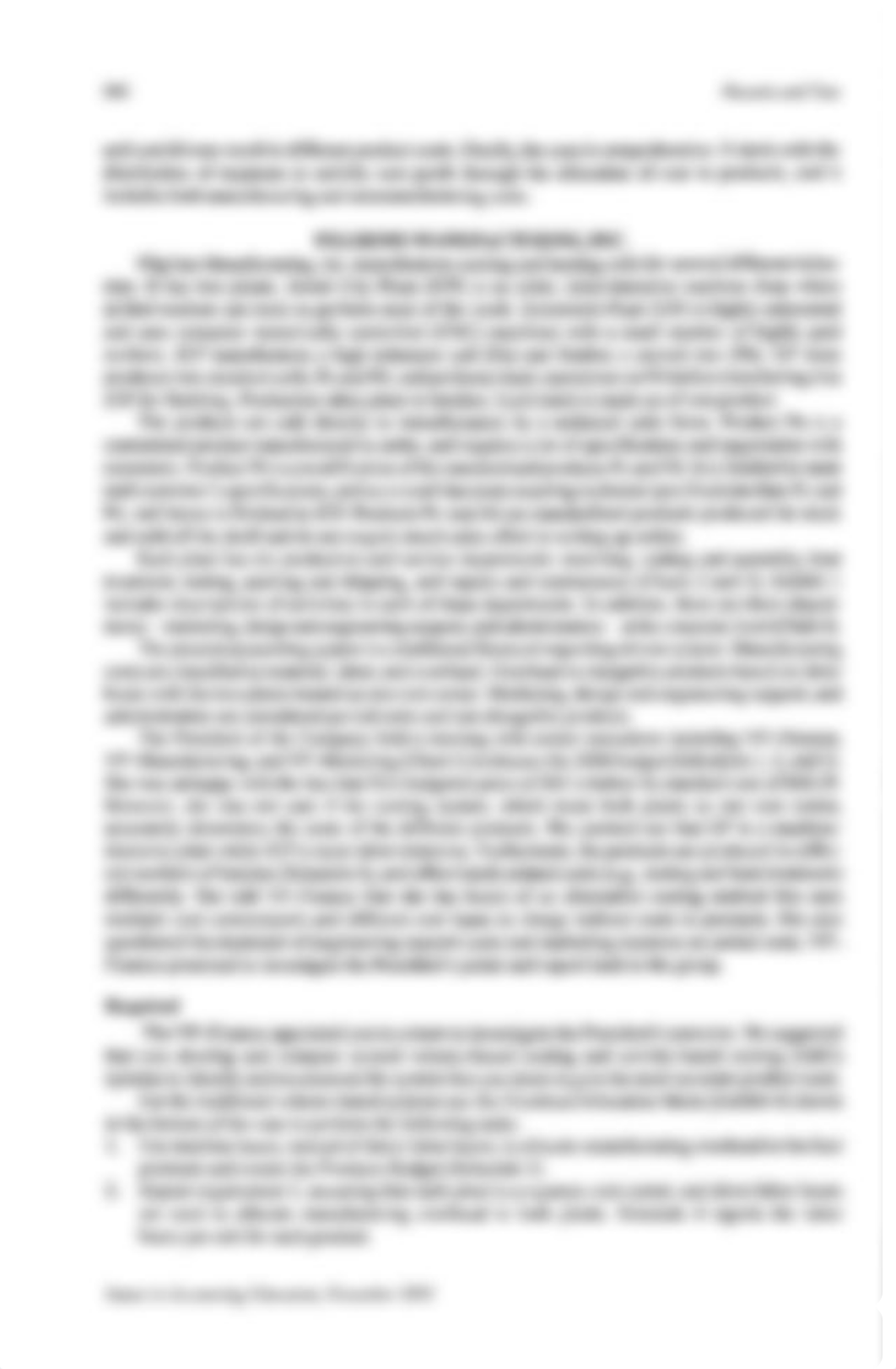 CCC - Hussein - Pilgrims manufacturing, Inc  Activity-based costing versus volume based costing - Is_da79eb2setm_page2