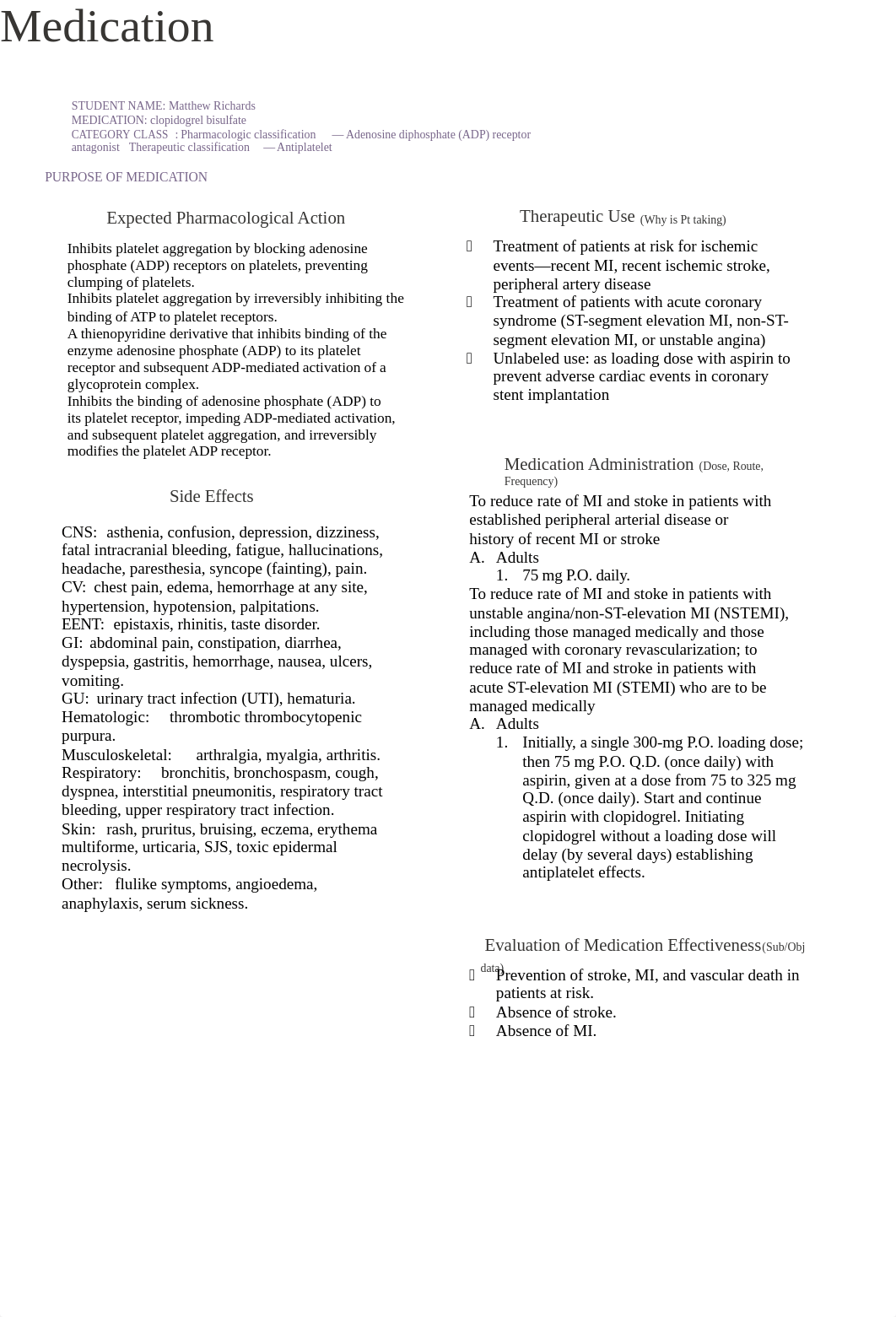 Medication Card for clopidogrel bisulfate.docx_da86ayfyrkm_page1