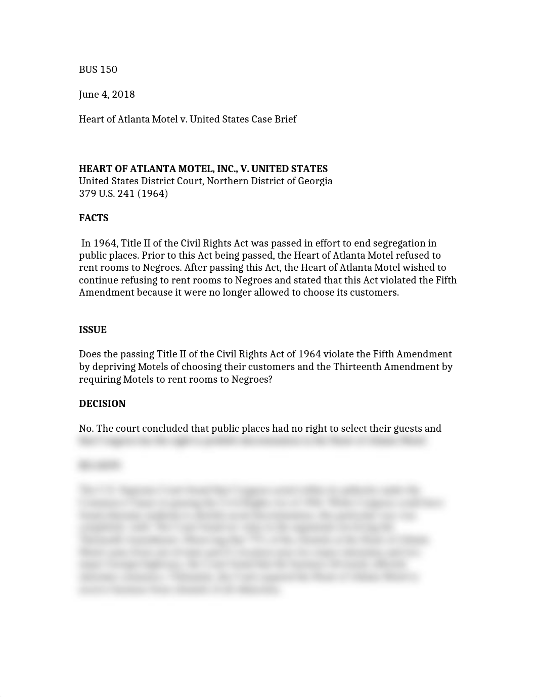 Heart of Atlanta Motel v. United States Case Brief.docx_da8c8g7ge9a_page1