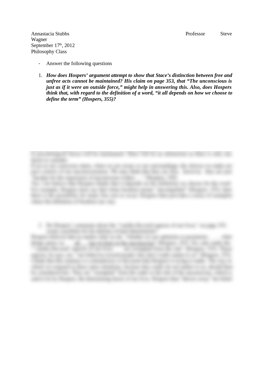 Philosophy HW - 7 - Hospers and Stace questions_da8ipv6bkbj_page1