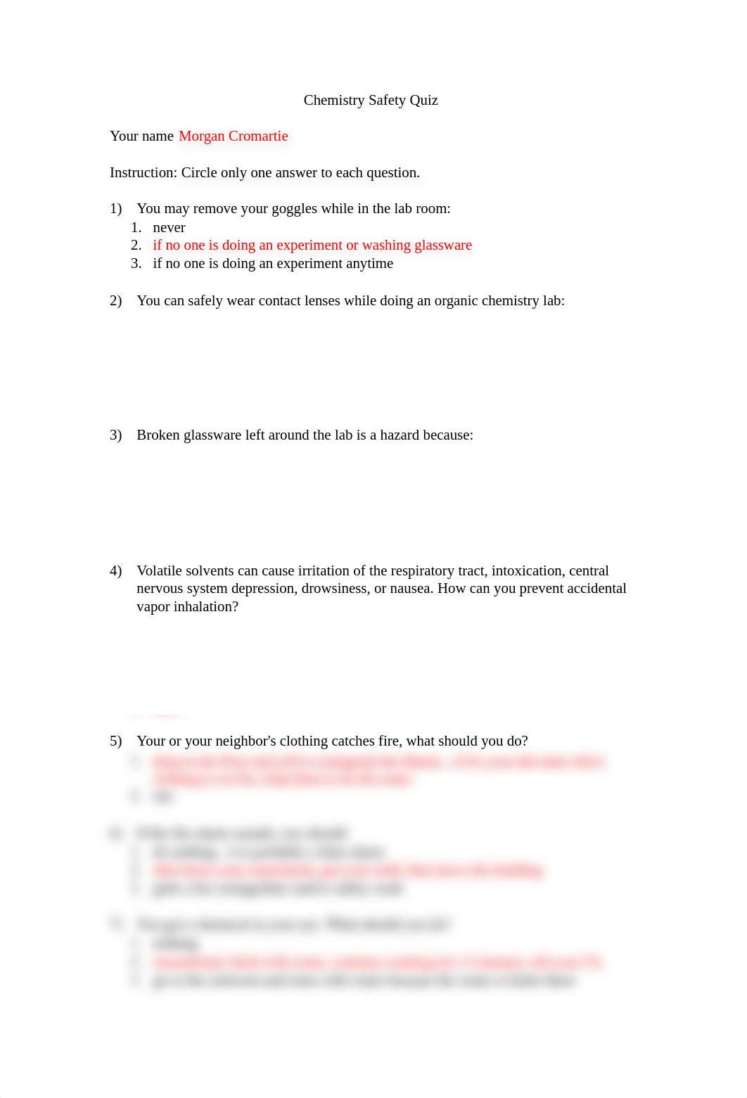 Chemistry Safety Quiz- CROMARTIE, Morgan.pdf_da8tfjsduet_page1