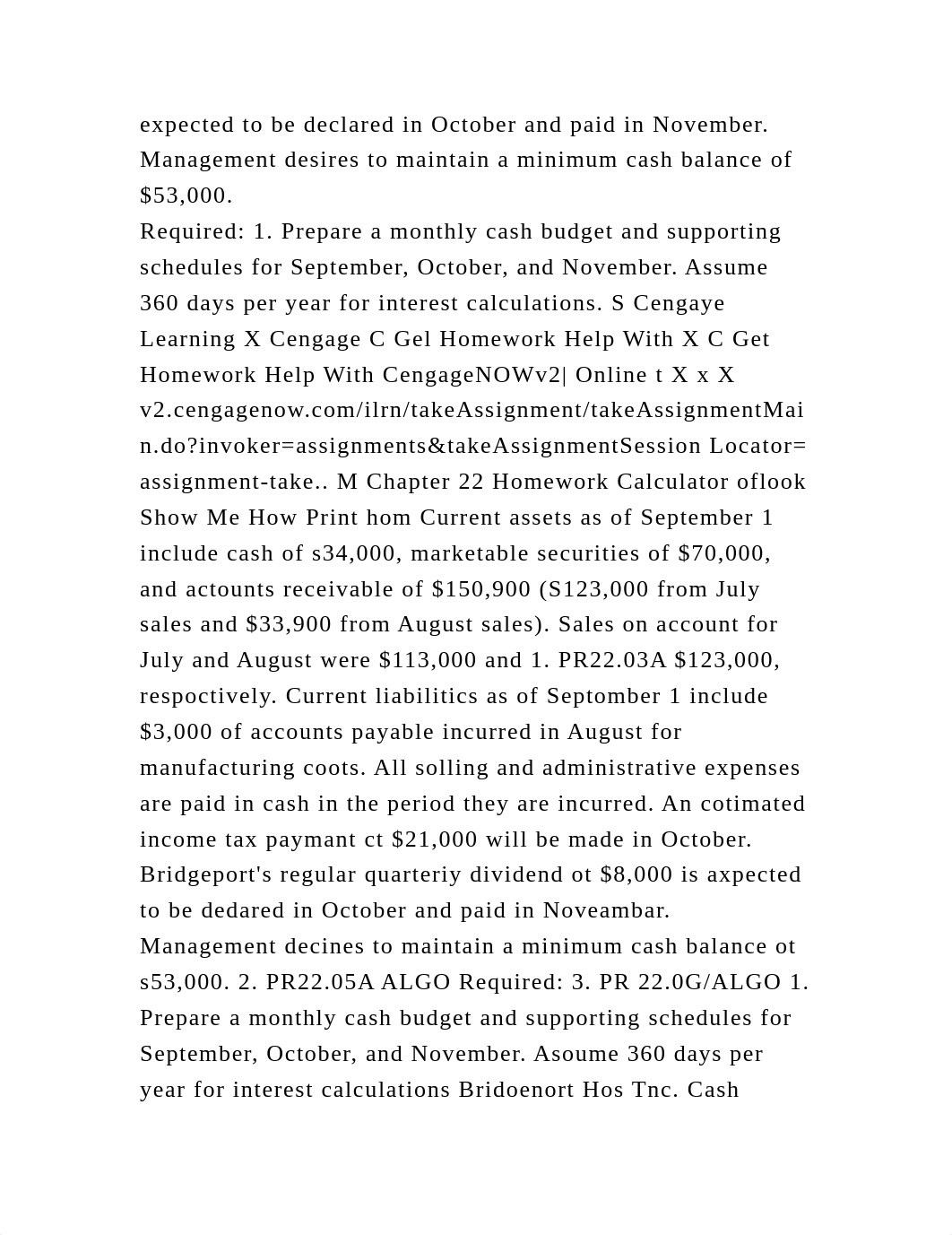 Cash Budget The controller of Bridgeport Housewares Inc. instructs y.docx_da8upge6prd_page3