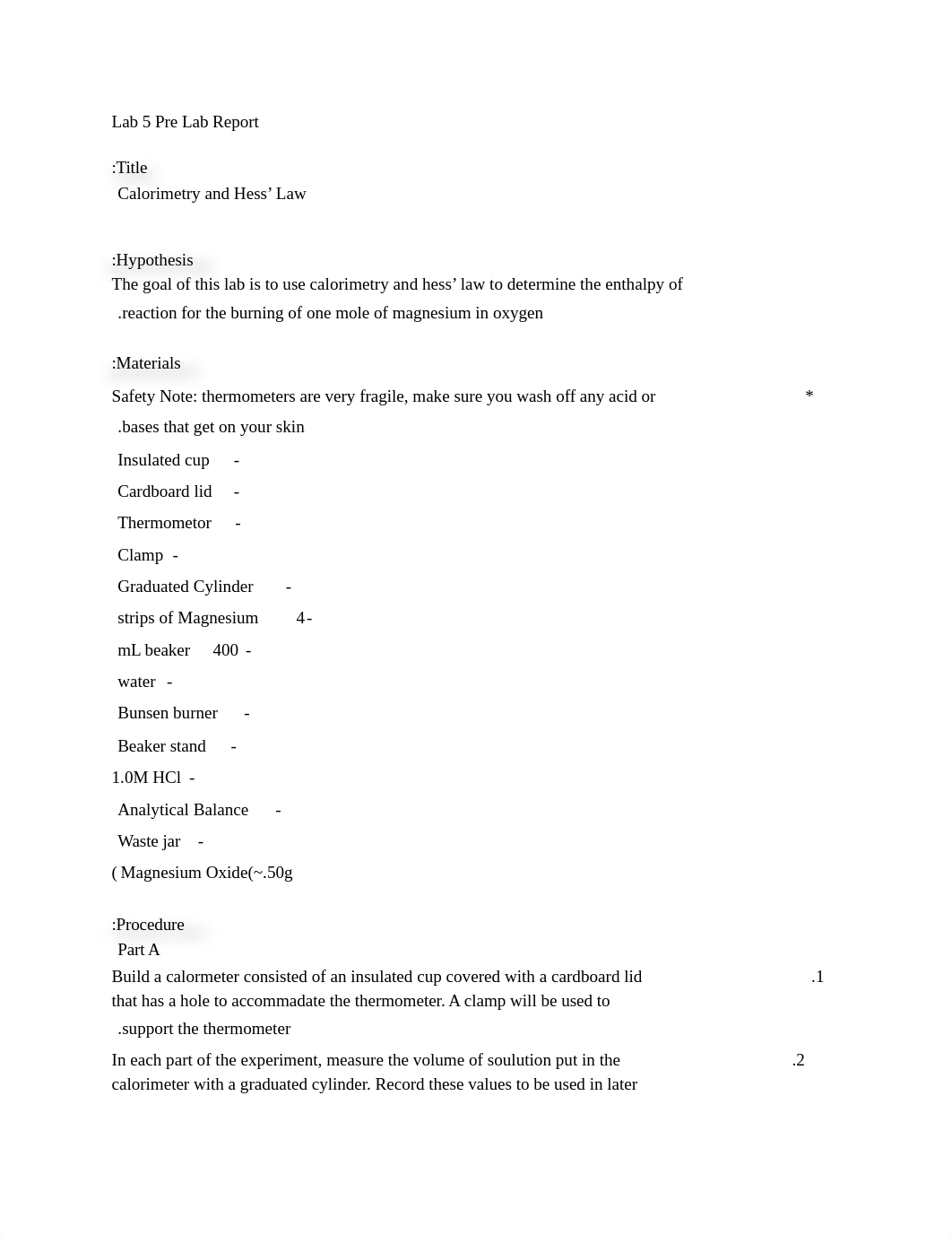 Lab 5 pre lab report calorimetry .docx_da8vvonqhtg_page1