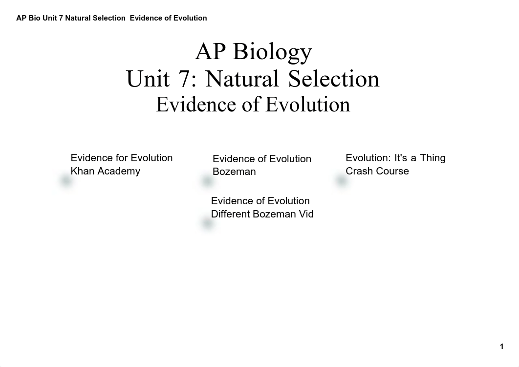 AP+Bio+Unit+7+Natural+Selection+-+Evidence+of+Evolution+Student+Slide+Deck.pdf_da8xh4xrnk9_page1