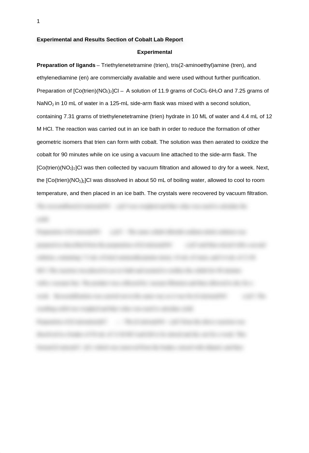 Experimental and Results Section of Cobalt Lab Report_da8yhybevxe_page1