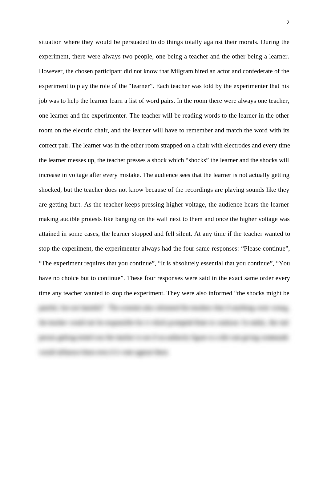 Worldviews and the good life essay 3-the milgram obedience to authority experiment.docx_da9e6a0zlsn_page2