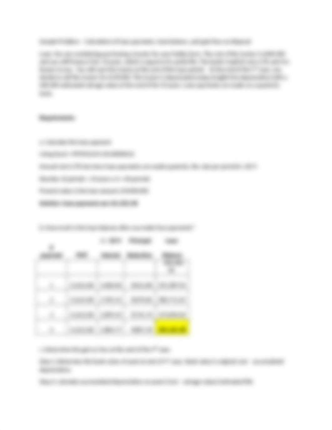 Calculation of Loan Payment, Loan Balance, and Gain or Loss with Solutions.docx_da9f2roaxb7_page1