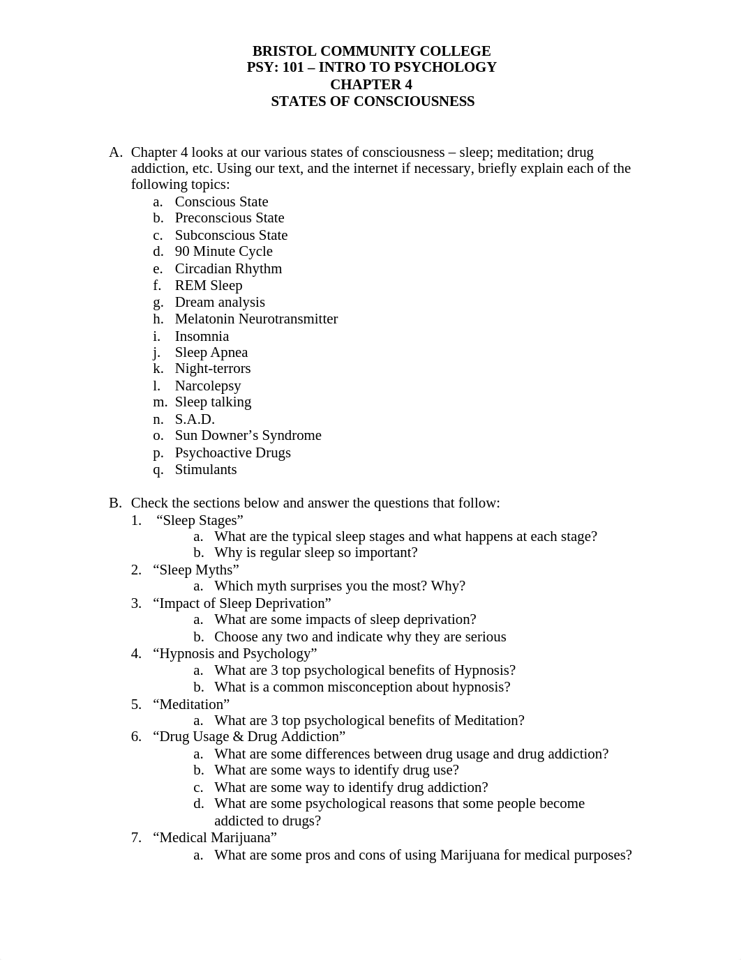 ASSIGNMENT #4 - Chapter 4 - States of Consciousness.doc_da9n1ksxzc5_page1