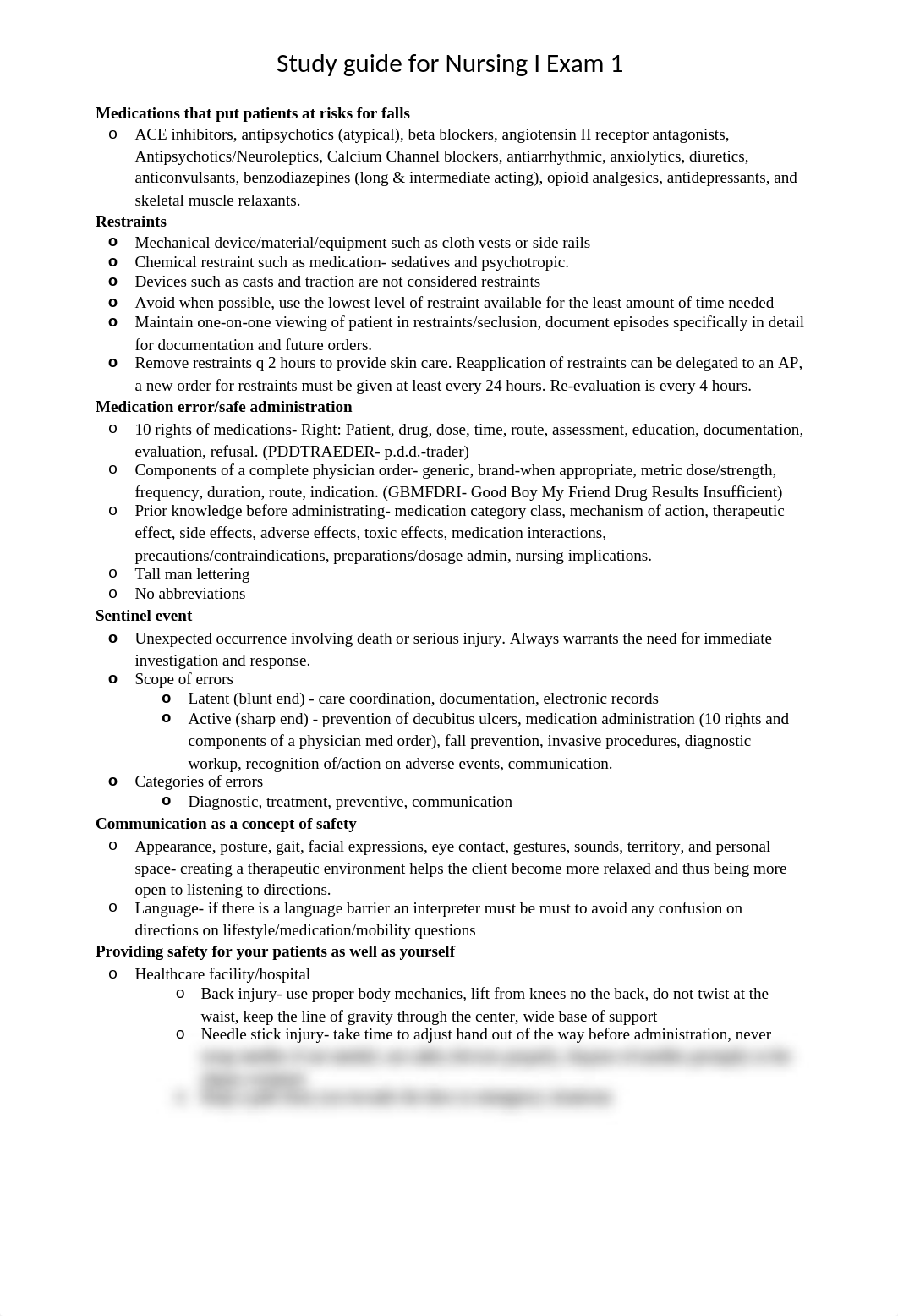 Nursing I Study Guide Exam 1.docx_da9sbchssed_page1