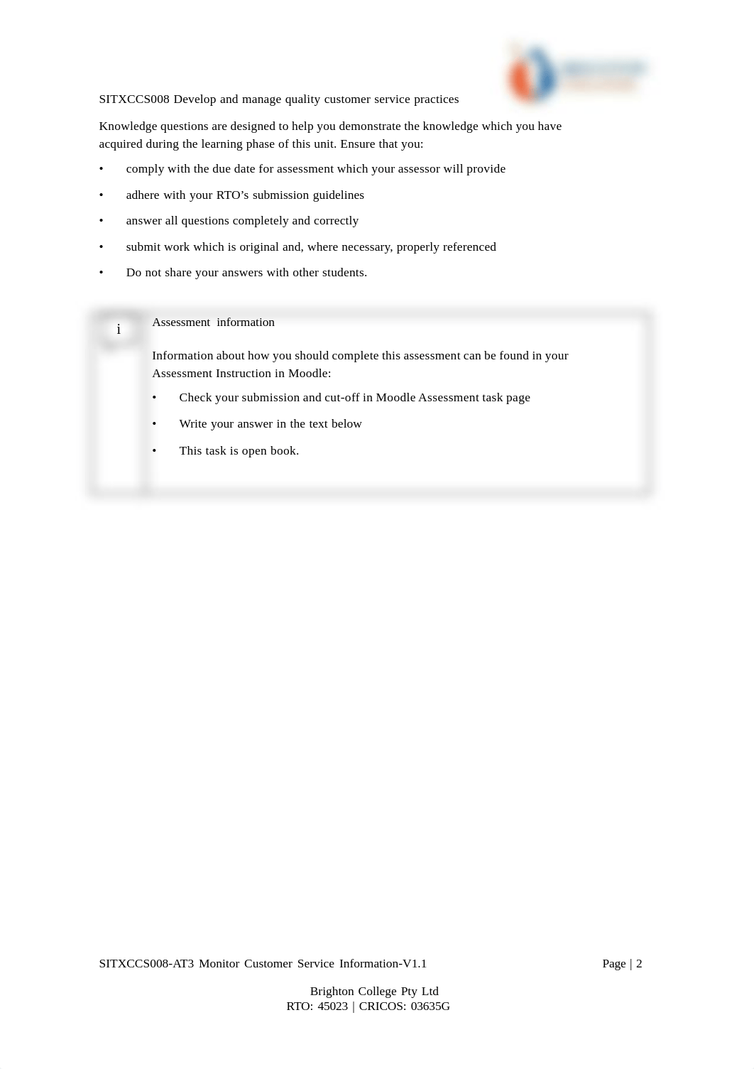 SITXCCS008 [YangziTamang_9979211] AT3 Monitor customer services information S1.pdf_da9ufxy42cr_page2