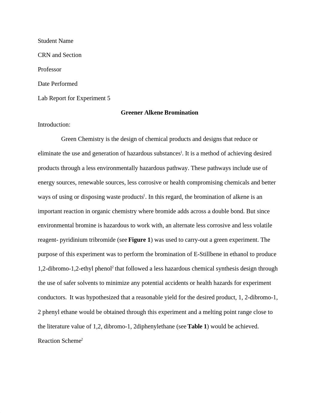 Lab Report Greener Bromination_daa0kddveat_page1