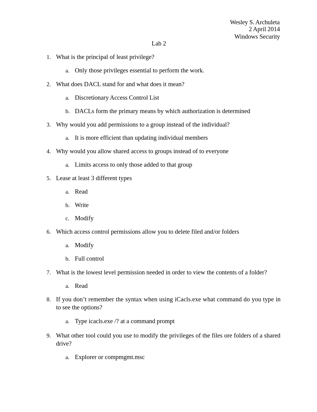 Lab 2 Implement Access Control Lists_daa38vt55vo_page1