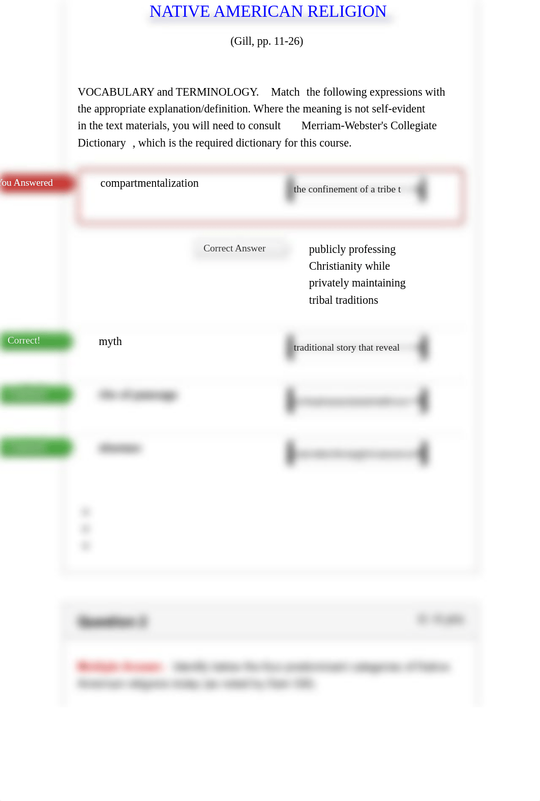 Worksheet 13: Native-American & African-American Religion: 2019FA-RELG-120-2595 - World Religions.pd_daa9bcumkt8_page2