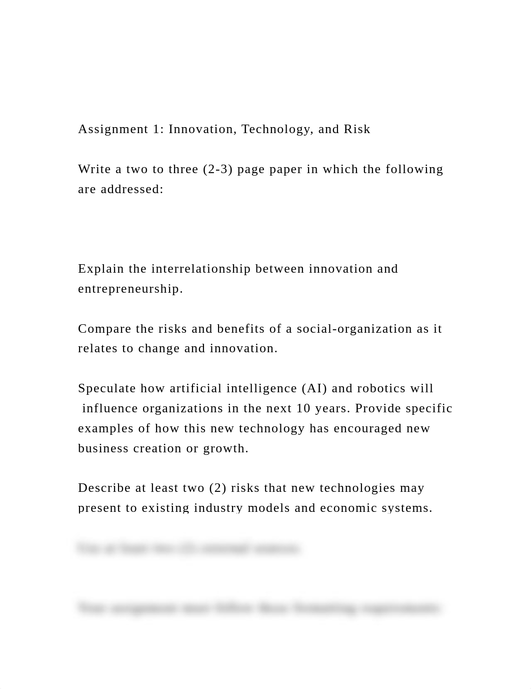 Assignment 1 Innovation, Technology, and Risk  Write a two .docx_daadlo6hrtc_page2