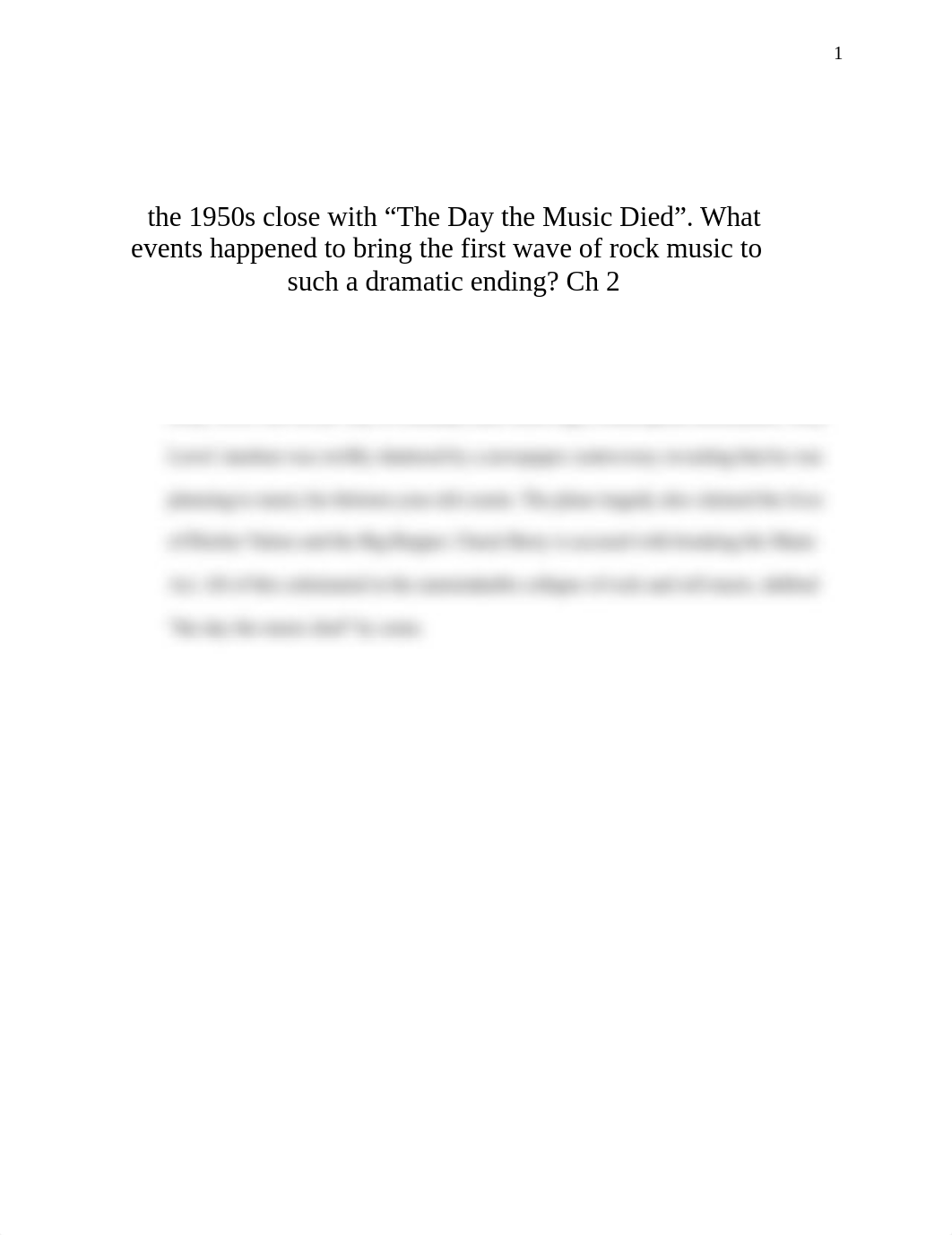 the 1950's close with "The Day the Music Died". What events happened to bring the first wave of rock_daaj71l2fc0_page1