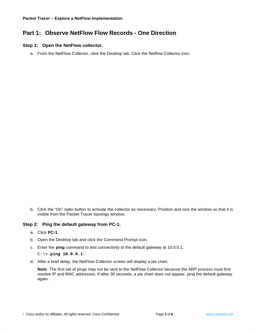 11.2.3.10 Packet Tracer - Explore a NetFlow Implementation.docx_daasl3h77lc_page2