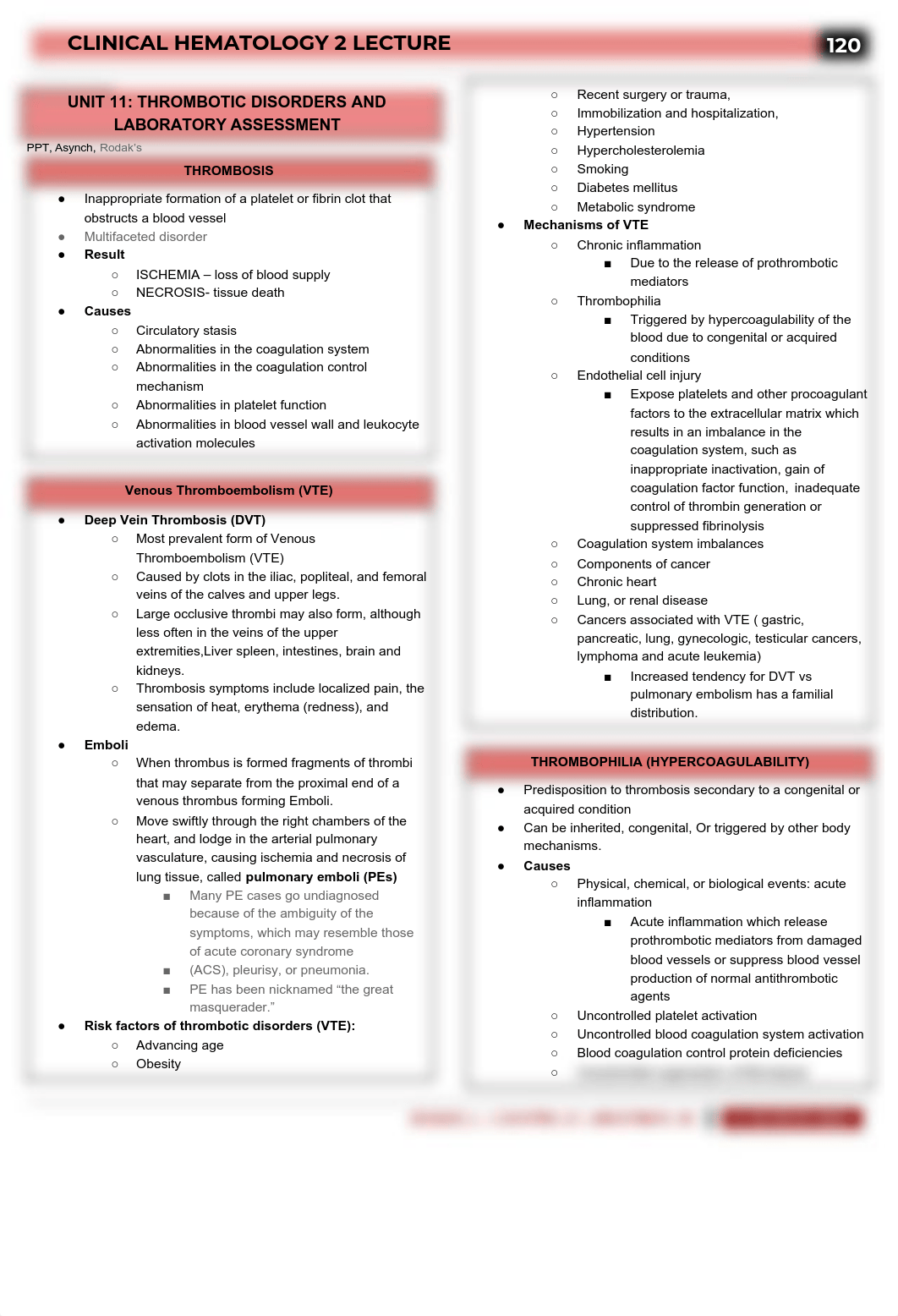 Unit 11 - Thrombotic Disorders and Laboratory Assessment (1).pdf_dabzj4f4cvf_page1