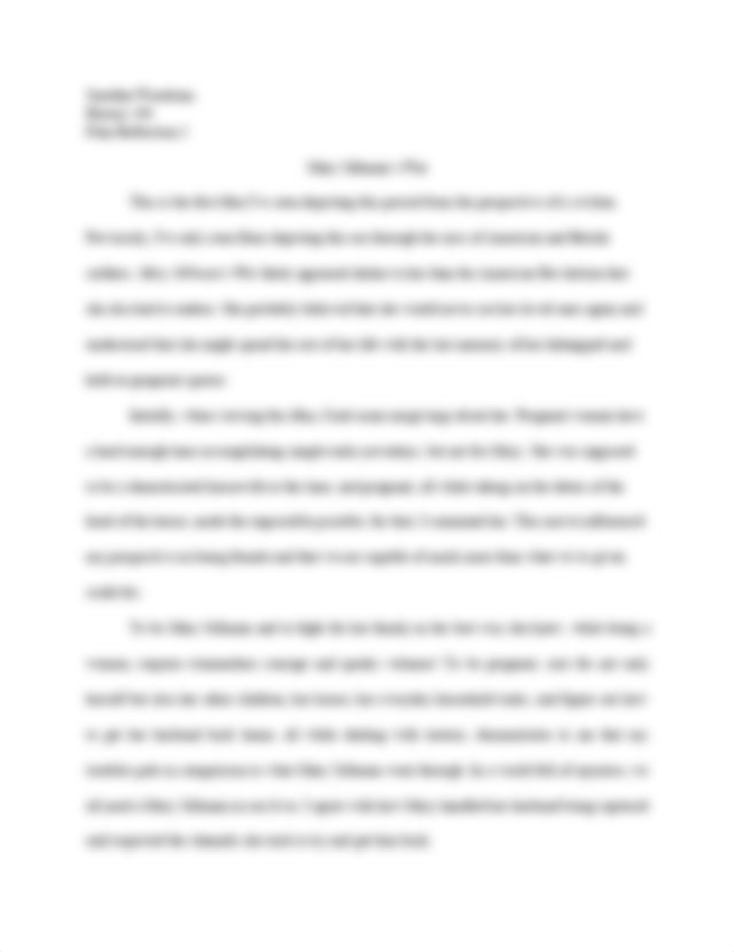 Mary Silliman's War Film Reflection 2 .pdf_dacbfki8bs9_page1