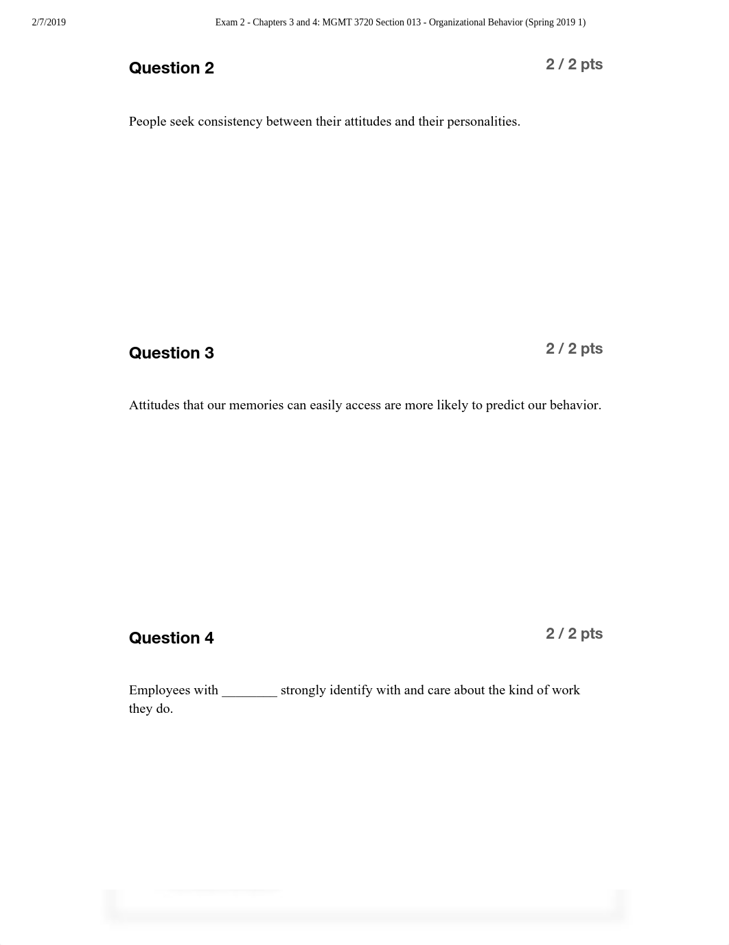 Exam 2 - Chapters 3 and 4_ MGMT 3720 Section 013 - Organizational Behavior (Spring 2019 1).pdf_dacdk9bhunp_page2