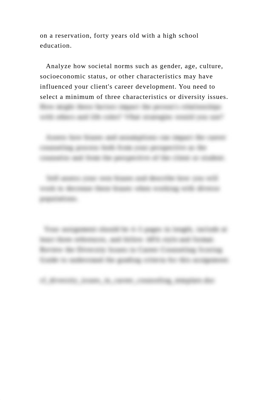 Diversity Issues in Career Counseling    In this unit you.docx_dacgx356nyr_page2