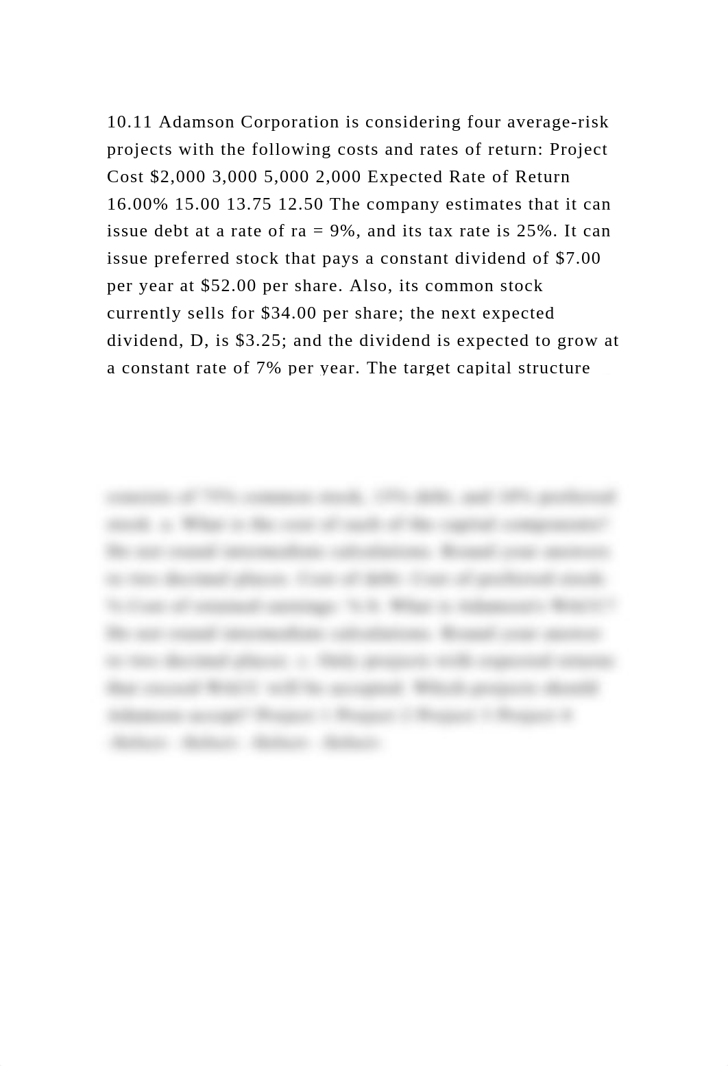 10.11 Adamson Corporation is considering four average-risk projects .docx_dacj3kmcwen_page2