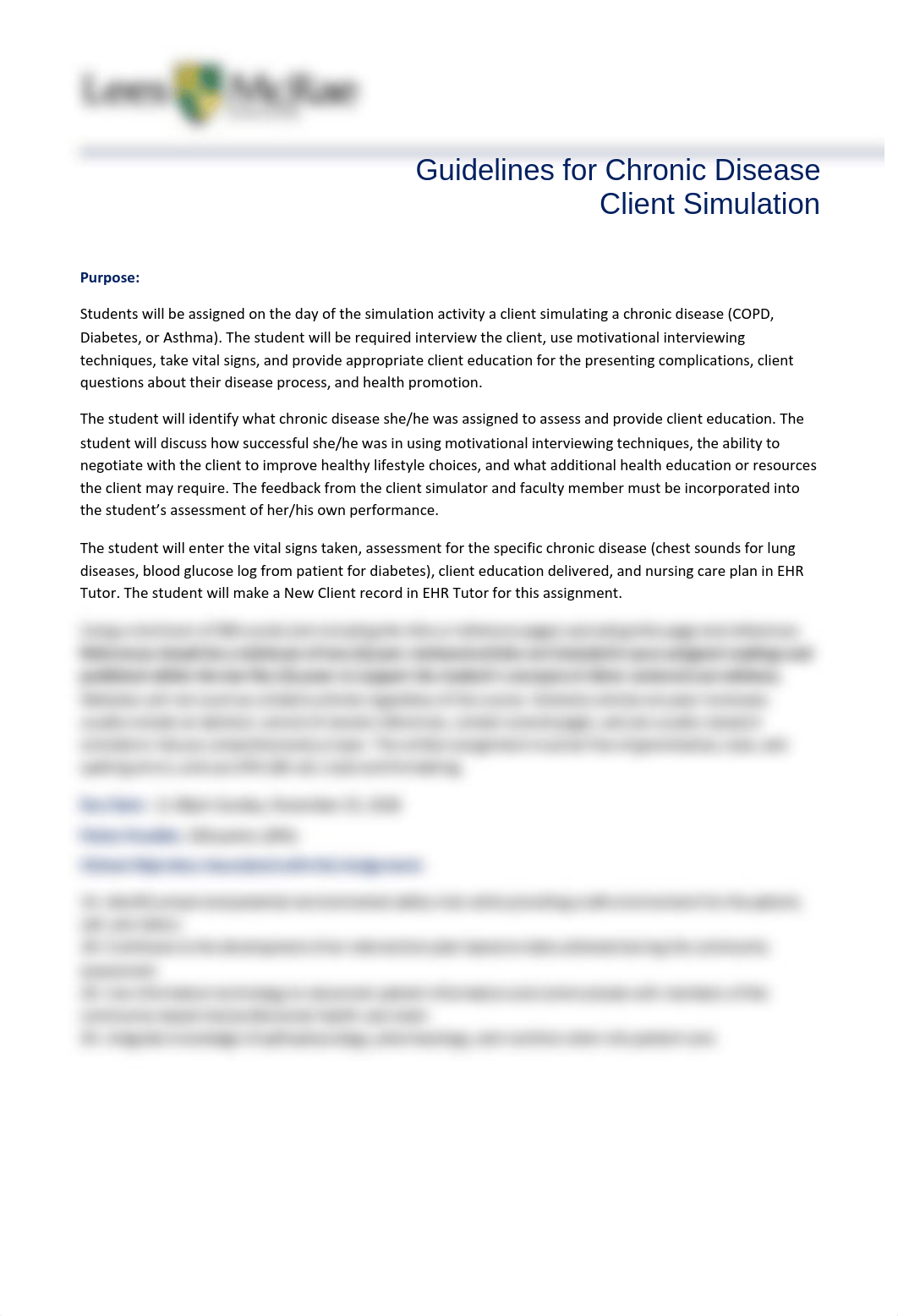 NUR406C Guidelines for Chronic Disease Client Simulation.pdf_dad4qoichp7_page1