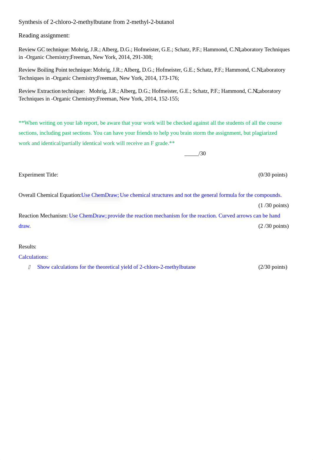 Lab Report - synthesis of 2-chloro-2-methylbutane.docx_dadcw01kjny_page1