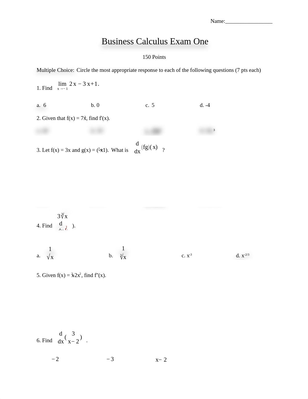 Business Calculus Exam One Solutions_dadnon3kuwt_page1