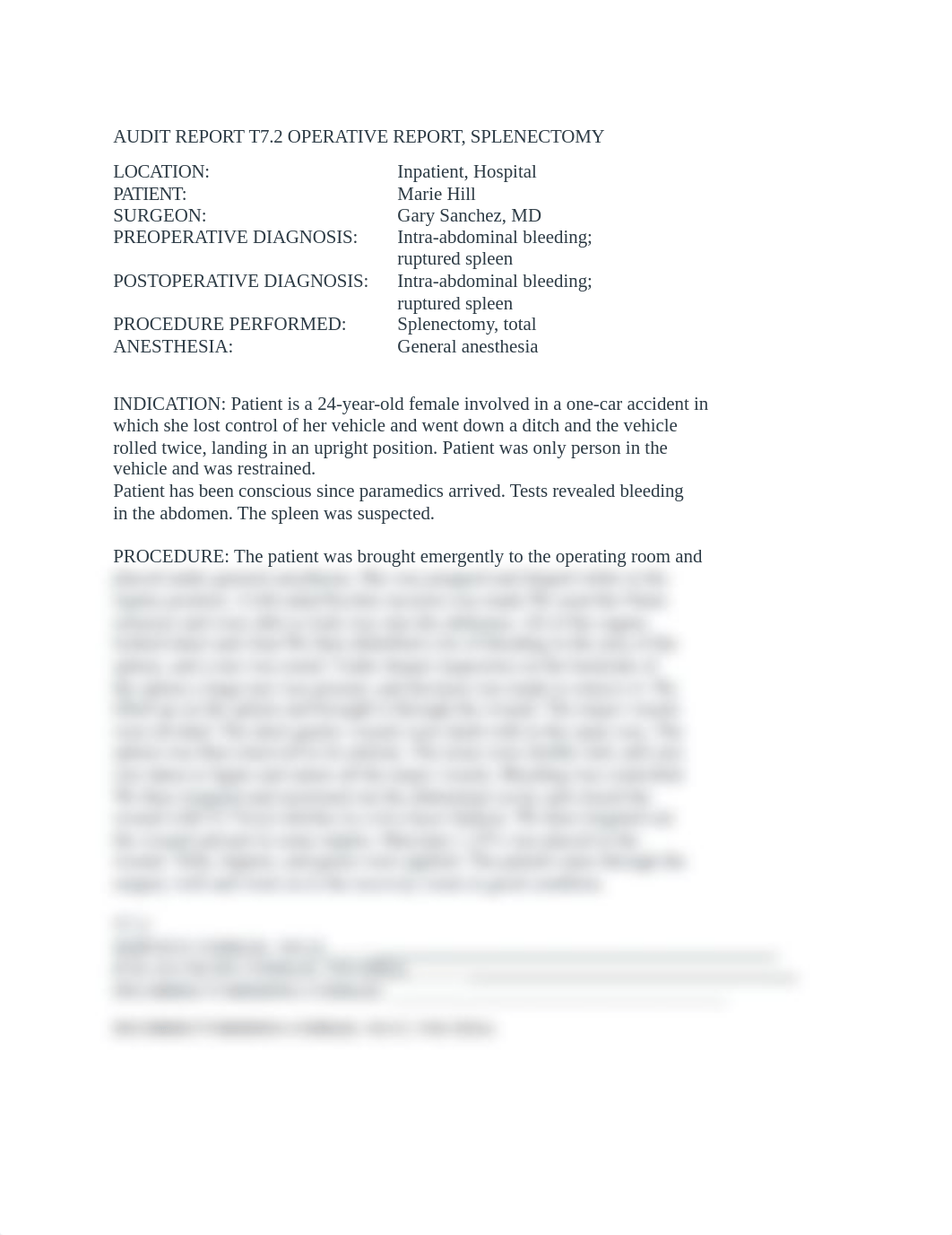 AUDIT REPORT T7.2 OPERATIVE REPORT, SPLENECTOMY.docx_daeffgu2grd_page1