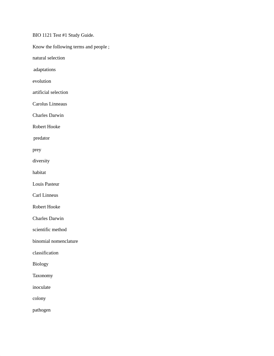 BIO 1121 Test #1 Study Guide.docx_daem8qb151d_page1