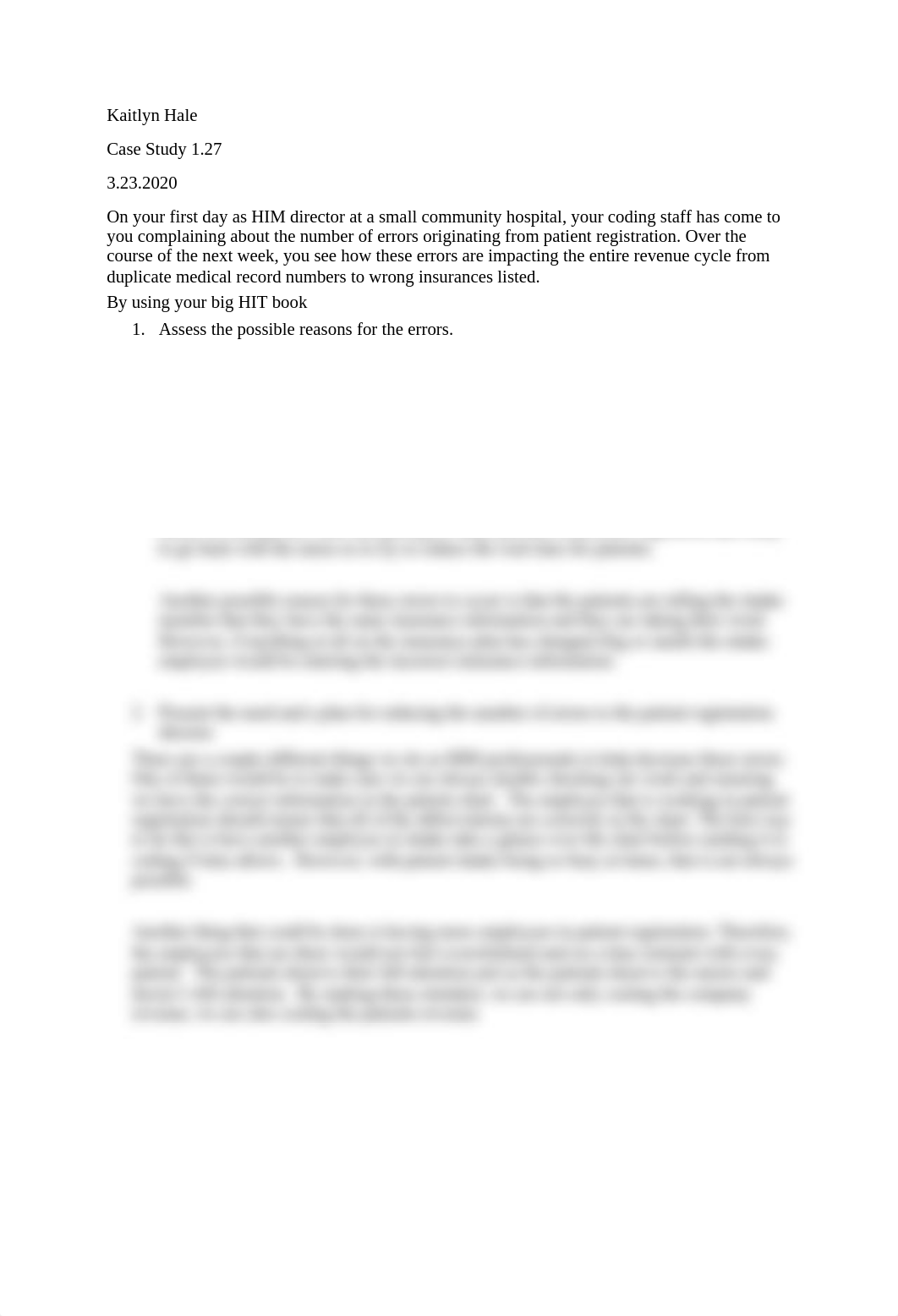 HIMT 100 Kaitlyn Hale Case study 1.27.docx_daemspmh8zl_page1