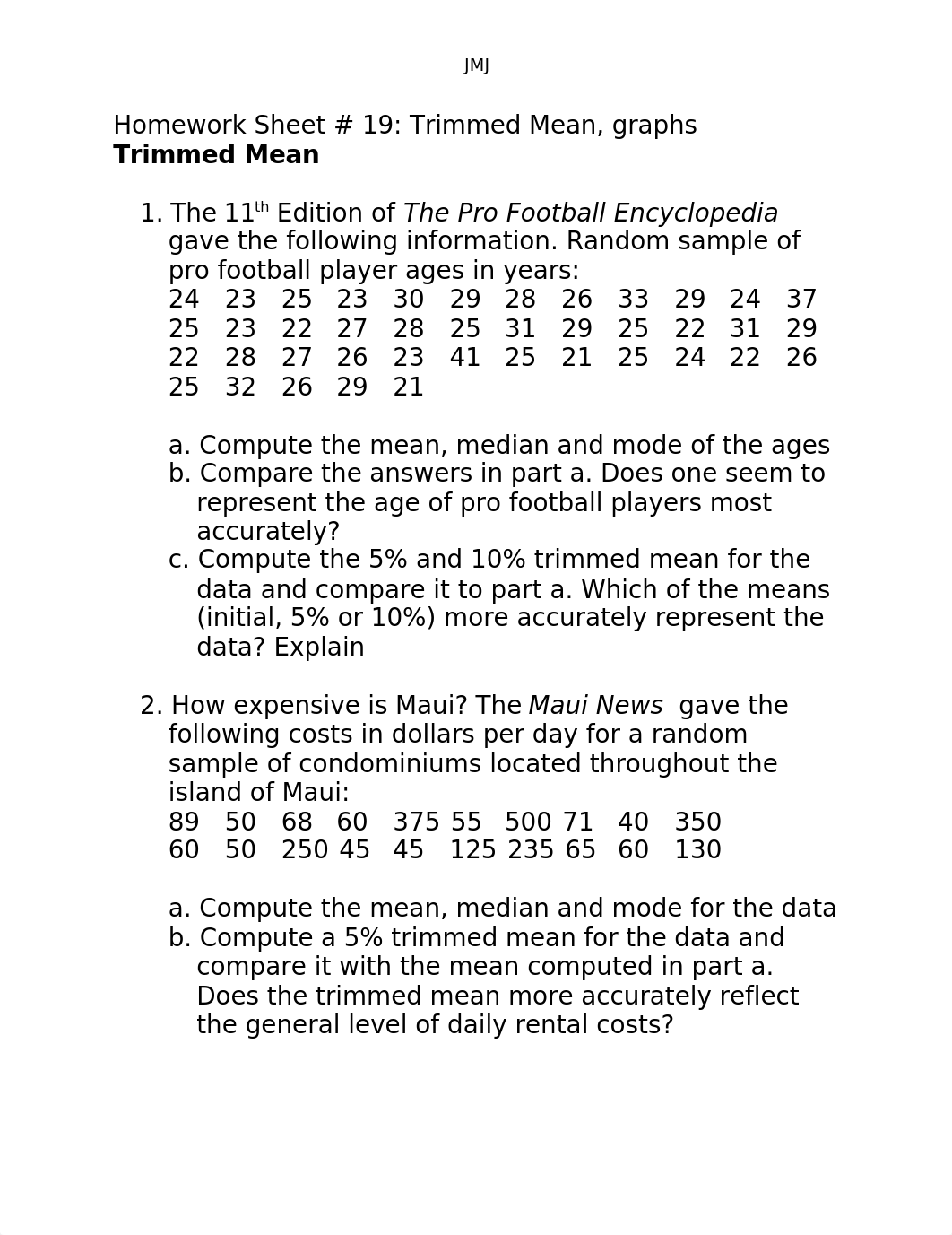 Homework sheet 19 Trimmed Means.docx_dafb17yukt5_page1