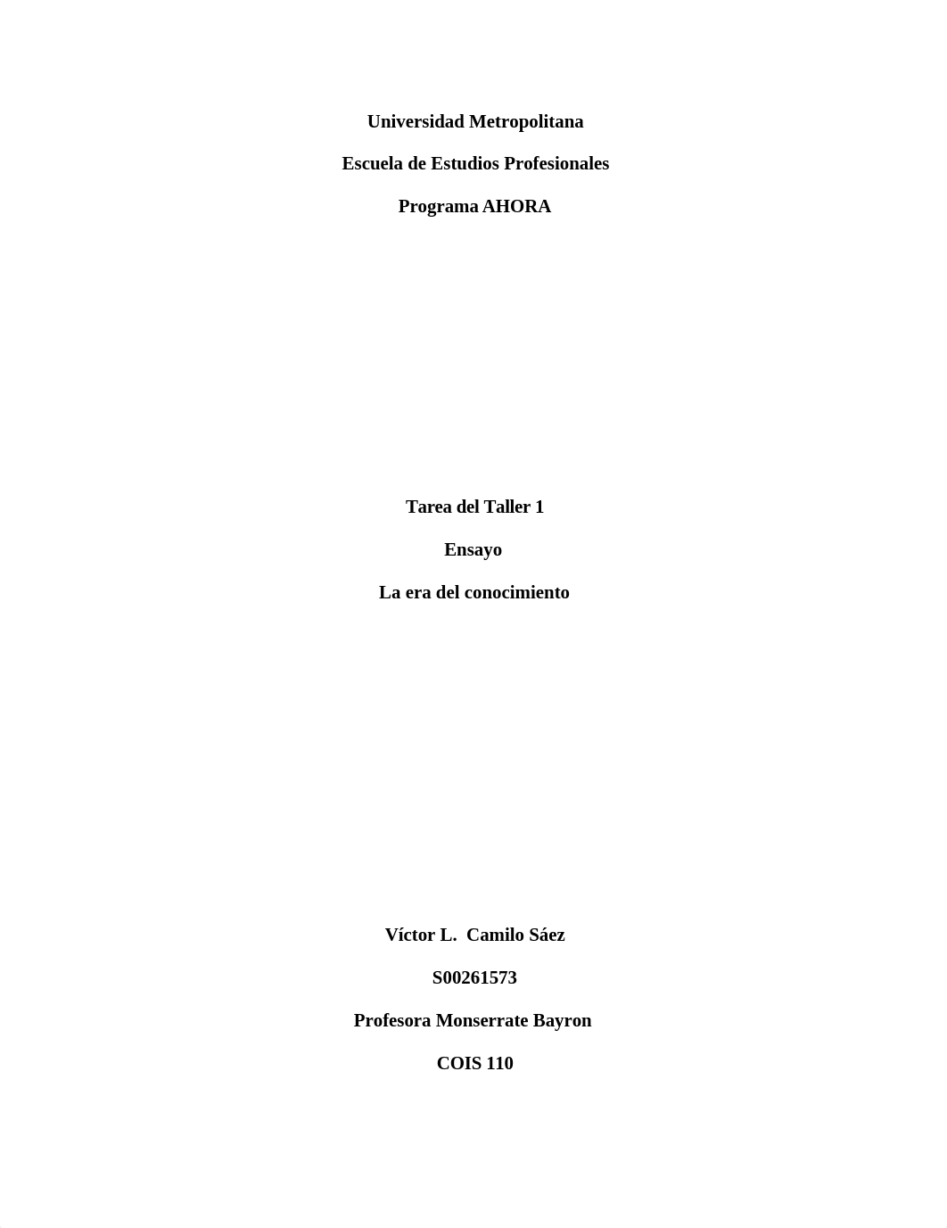 Tarea 1 Cois 110 Ensayo la era del conocimiento.docx_dafehxz1eh2_page1