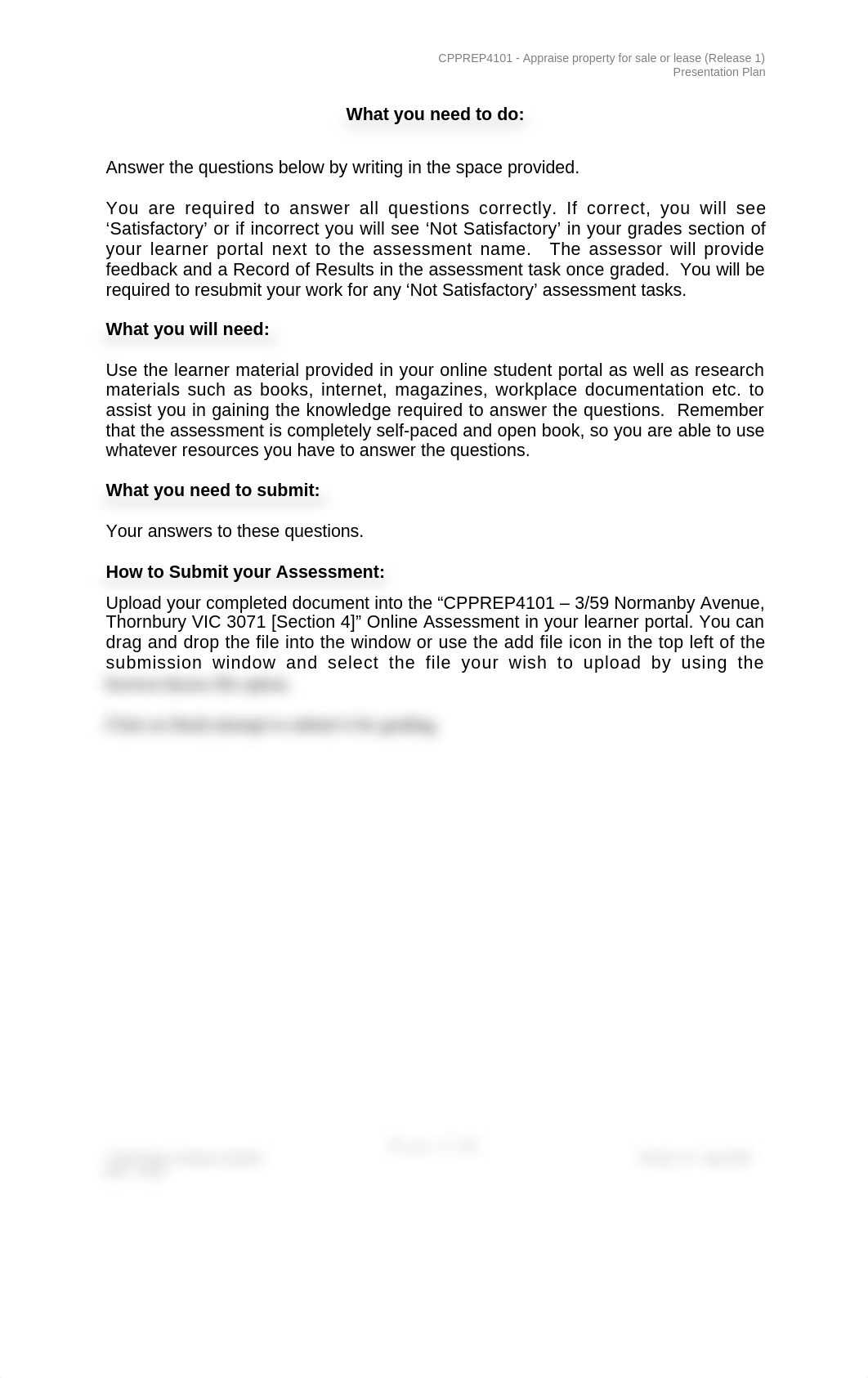 REAA - CPPREP4504 - Presentation Plan - (Normanby Avenue) v1.0 (1).docx_dafftpqvdqd_page2